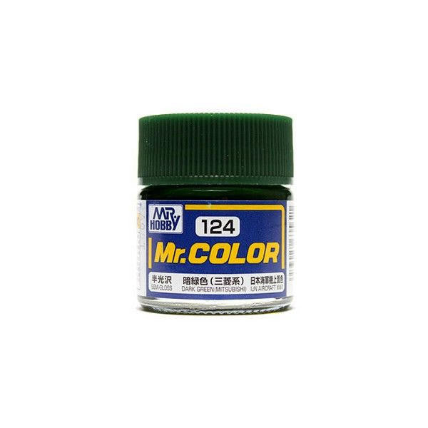 Gunze Sangyo Semi-Gloss Dark Green (Mitsubishi) Mr.Color 10ml C124